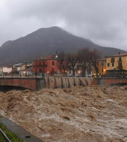 Inundaciones en norte de Italia provocan desalojo de decenas de personas