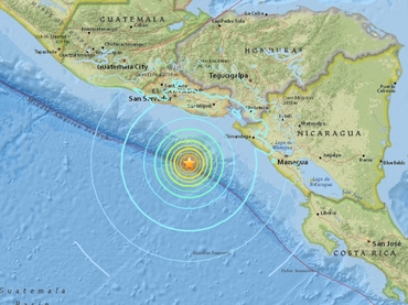 Reportan fuerte sismo en El Salvador y Guatemala