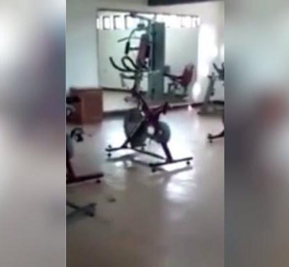 Suceso paranormal  aterra en gimnasio mexicano