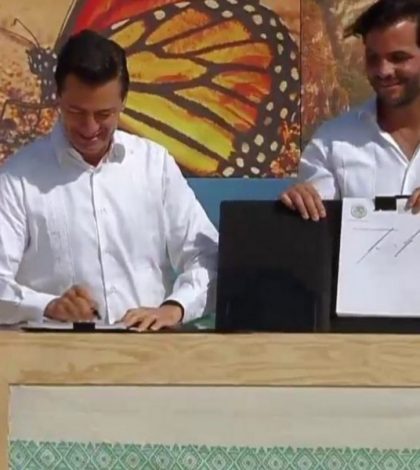 Firma Peña Nieto decretos de Reserva de la Biosfera Caribe Mexicano