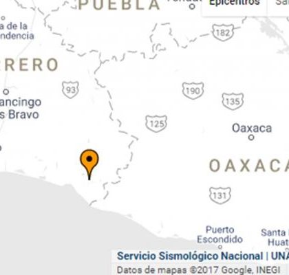 Se registra sismo de 5.0 grados al suroeste de Guerrero: SSN