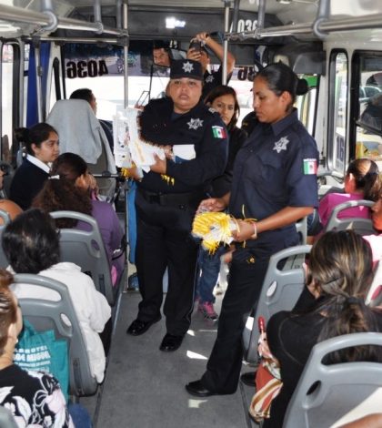 Reanudan Policía Municipal operativos de vigilancia en camiones urbanos