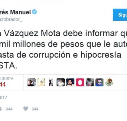 AMLO se lanza contra Josefina Vázquez Mota