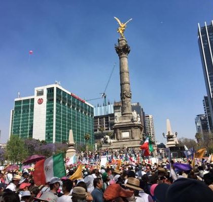 Marchan 20 mil contra Trump en la CDMX, estima la SSP