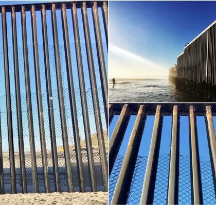 Refuerzan muro fronterizo en Tijuana con malla de alambre