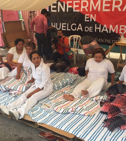 Enfermera de Chiapas, de andar a caballo a huelga de hambre