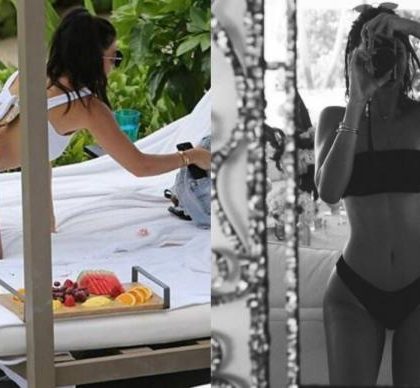 Kourtney Kardashian y Kendall Jenner en sensual ‘batalla’ de bañador