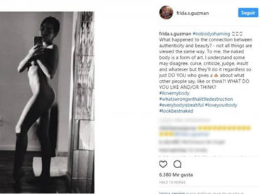 Frida Sofía comparte foto desnuda