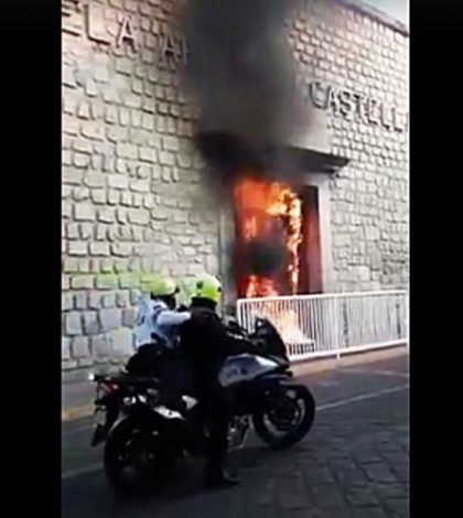 CNTE provoca incendios para impedir clases en Oaxaca