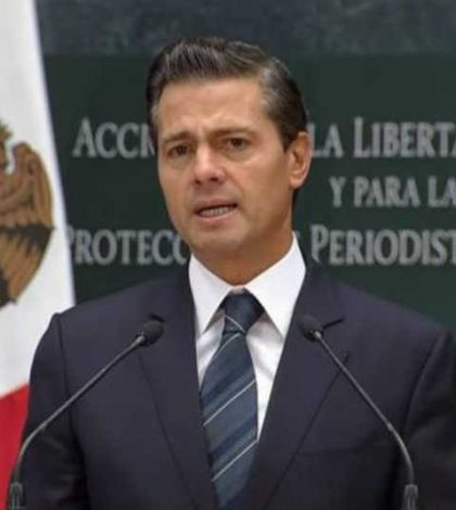 EPN anuncia  acciones  para  proteger a periodistas