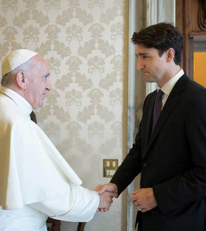El Papa recibe a Justin Trudeau; analizan crisis en Medio Oriente