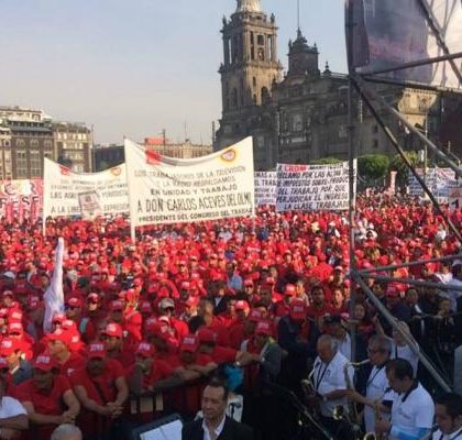 Organizaciones alistan mitin en el Zócalo por el Día del Trabajo