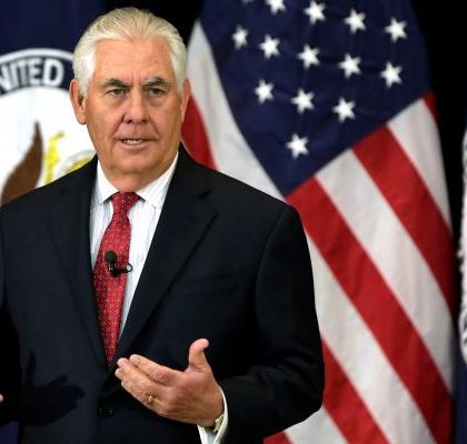 Tillerson anuncia encuentro con funcionarios mexicanos para el 18 de mayo