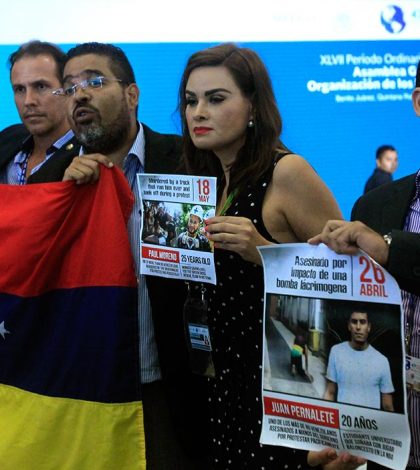 Toman tribuna de la OEA venezolanos exiliados y disidentes