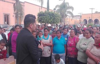 Sin solución aún a demandas  de antorchistas en Villa de Reyes