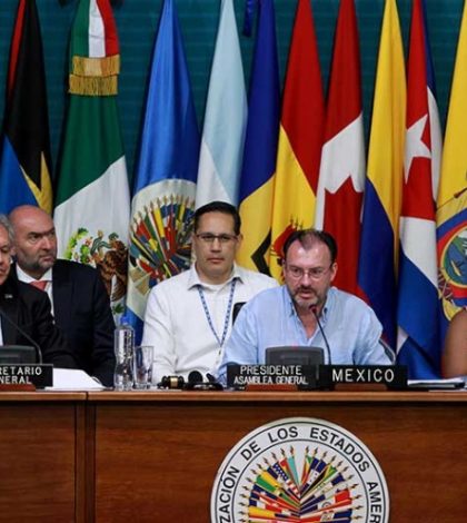 Debe OEA fortalecer labor en pro de los derechos humanos: Videgaray