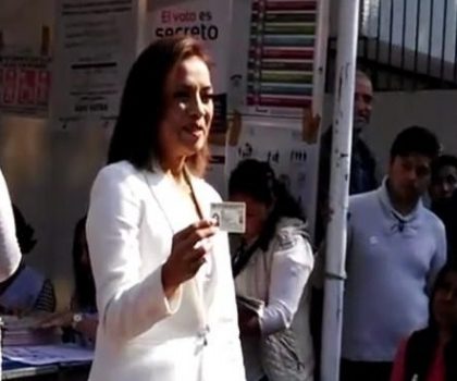 «Este es el día de los ciudadanos», dice Vázquez Mota tras votar en Huixquilucan