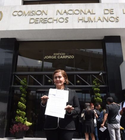 Presenta Eva Cadena queja ante la CNDH por desafuero