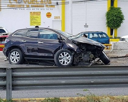 Severos daños en  accidente en la 57