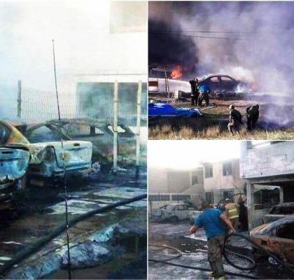 Se incendia camión con combustible robado en Tamaulipas; daña casas y autos