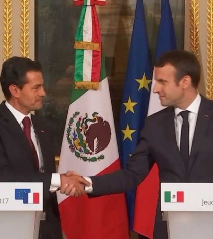 Peña Nieto y Macron van por fortalecimiento bilateral