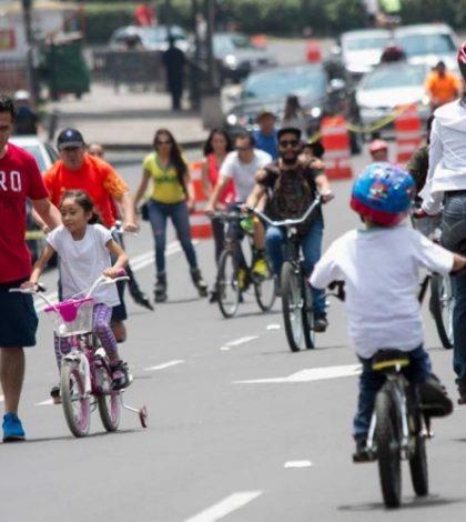 Por Paseo en Bici y actividades recreativas cierran vialidades en la CDMX