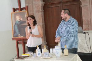 La directora del Museo del Virreynato y el Chef Ricardo Herrera en el evento
