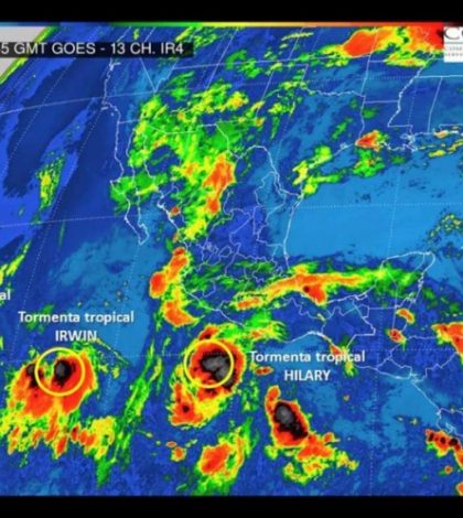 Las tormentas ‘Hilary’ e ‘Irwin’ se forman en el Pacífico: SMN