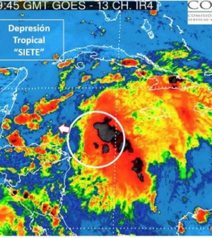 Alertan por depresión tropical con trayectoria hacia la Península de Yucatán