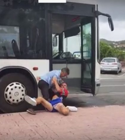 Furiosa pelea en Ibiza, pareja contra conductor de autobús