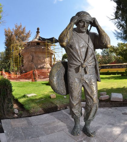 Reubican escultura del Aguador en la Calzada de Guadalupe