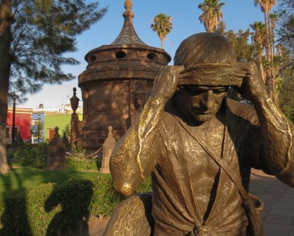 Reubican la escultura de El Aguador en la Calzada de Guadalupe 