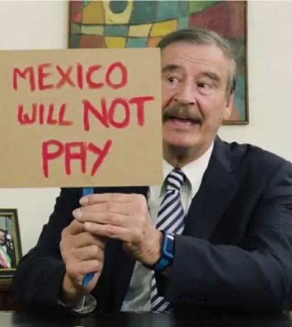 Vicente Fox vuelve a insultar el muro de Trump