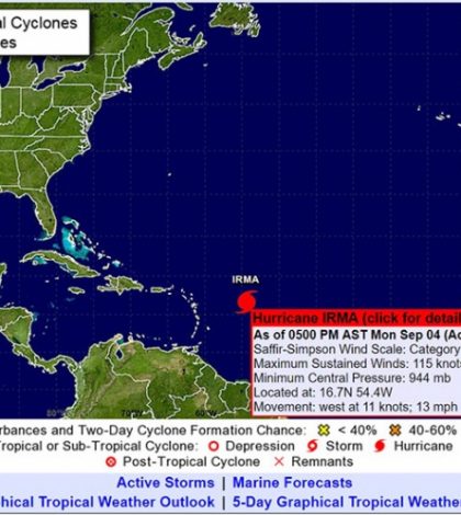 ‘Irma’ se convierte en huracán de categoría cuatro