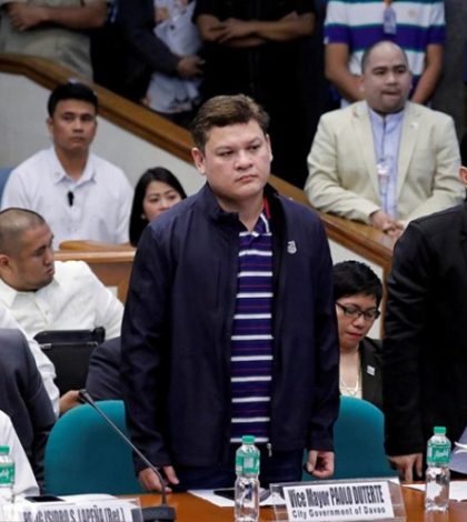 El hijo de Duterte es acusado de traficar drogas en Filipinas