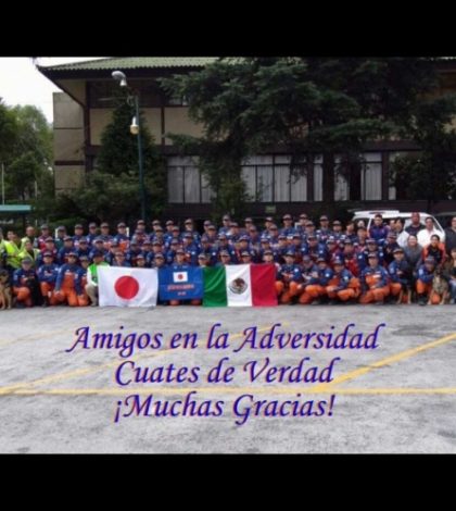 Con ceremonia despiden a brigadistas de Japón y Ecuador