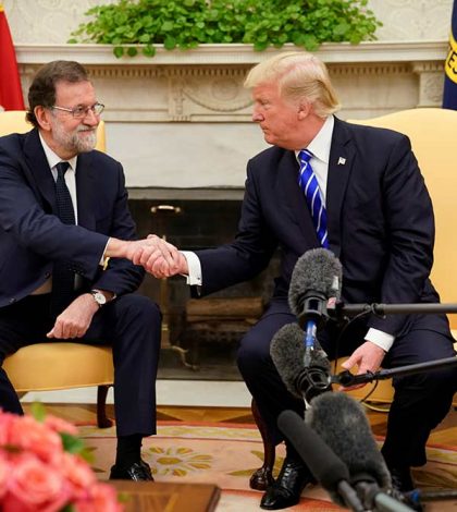 Trump recibe a Rajoy en la Casa Blanca; expectativa por Cataluña