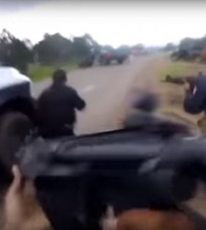 #Video Increíbles imágenes del enfrentamiento en Madera, Chihuahua