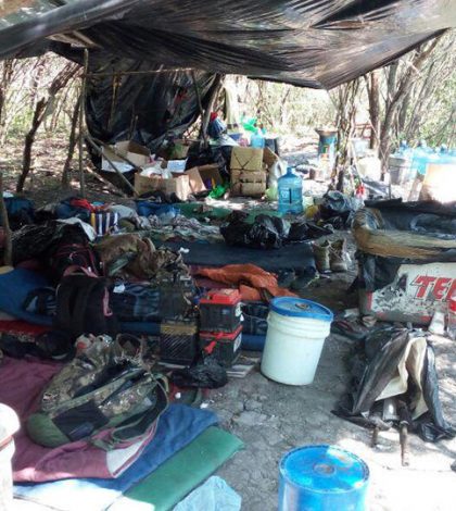 Militares localizan narcocampamento en Xicoténcatl, Tamaulipas