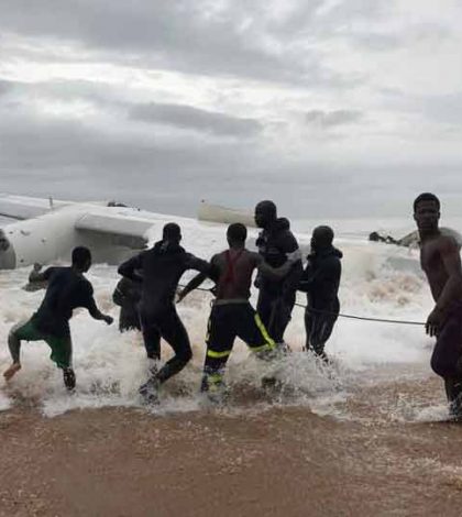 Se estrella avión de carga en Costa de Marfil, hay cuatro muertos