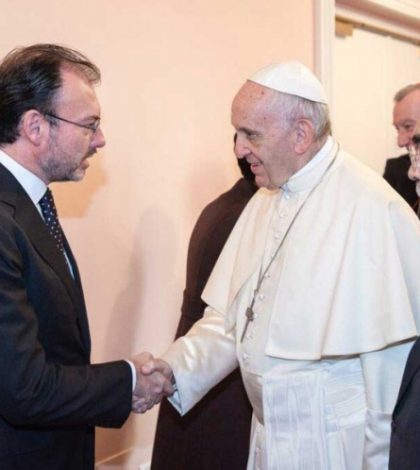 Videgaray agradece al Papa por condolencias tras sismos