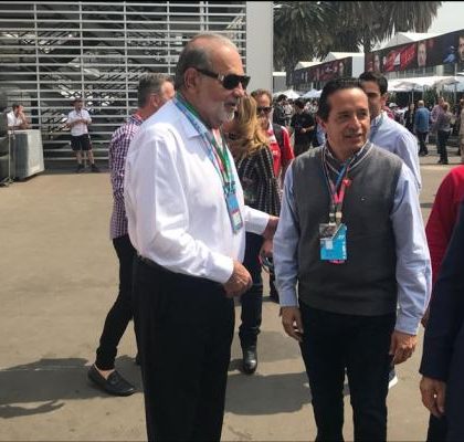 Slim, presente en Gran Premio de México