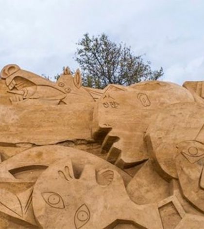 Escultura de arena del ‘Guernica’ vence en festival luso
