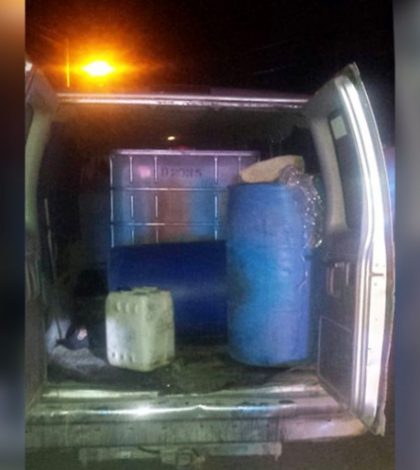 Arrestan a sujeto con mil litros de gasolina robada, en Hidalgo