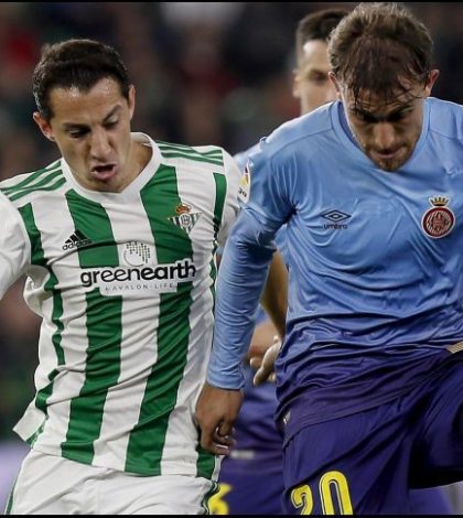 Andrés Guardado anota y asiste en empate del Betis con el Girona