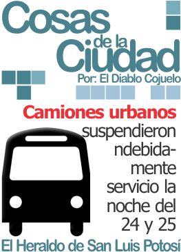 Camiones urbanos suspendieron indebidamente servicio la noche del 24 y 25