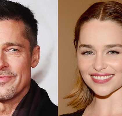 Brad Pitt dispuesto a pagar 120.000 dólares para ver ‘Juego de Tronos’ junto a Emilia Clarke