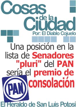 Cosad de la ciudad: Una posición en la lista de Senadores “pluri” del PAN sería el premio de consolación