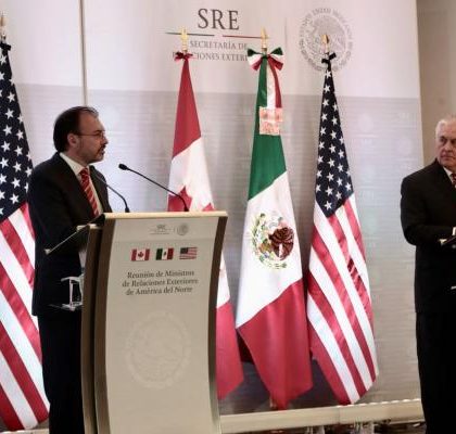 México, Canadá y EU en «genuina colaboración» en el TLCAN