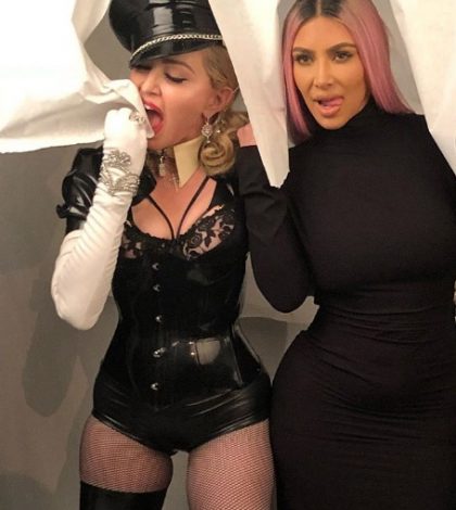 Kim Kardashian y Madonna comparten escandalosa y sexy fotografía